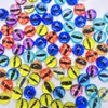 Acessórios de nail art de olho peculiares transfronteiriços, tachinhas de unha olho de gato animal realistas 3D, olhos de boneca feitos de material de resina