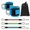 Correa de retroceso de cuerda fitness entrenamiento de pesas tobillo 2 hebillas entrenador de glúteos y piernas correa de tobillo máquina de cables