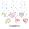 Decoraciones para Fiesta Temática de Unicornio de Ensueño Banner Vajilla de Cumpleaños Accesorios para Fotomatón Decoraciones para Fiesta de Primer Cumpleaños