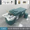 Lavabo Cerámico de Acero Inoxidable para Terapia Capilar, Lavado Estilo Tailandés, Circulación de Agua, Vaporización y Evaporación, Especializado para Salones de Belleza, Centros de Masaje y Peluquerías