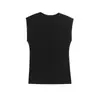 Ins Moda Europeia e Americana Transfronteiriça 2026 Nova Moda Estilosa Amazon Atacado de Roupas Femininas Camiseta Regata Gola Redonda Sem Mangas Cor Sólida