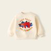 Ropa para niños Sudadera con forro polar para niño Otoño e Invierno Nueva sudadera de estilo occidental para niños Sudadera con estampado de dibujos animados para bebé Top informal de manga larga