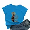 Em um mundo distintivo meia abacaxi estampa criativa camiseta de manga curta masculina e feminina algodão poliéster AliExpress