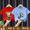Atuendo de Verano Elegante para Niños Camiseta a la Moda de Calle de Algodón Puro de Manga Media Nueva 2026 Camisa Casual