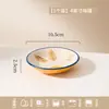 Nuevo Juego de Regalo de Vajilla de Cerámica Estilo Japonés, Tazón y Plato Sencillos con Color Bajo Esmalte, Tazón y Plato para Arroz