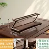 Soporte Pequeño para Tazas de Té de Madera Maciza, Estante de Almacenamiento para Juego de Té, Mesa de Té Simple, Estante de Exhibición para Tetera de Arcilla Púrpura, Estante Antiguo, Estante para Hojas de Té