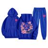 Conjunto de Moletom com Estampa Casual Outono/Inverno 2026 e Calça Simples com Estampa
