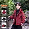 Jaqueta de Esqui Infantil 2026 Outono/Inverno Novo Estilo para Crianças de Média e Mais Velhas Jaqueta Esportiva para Exterior Três em Um Destacável Top Infantil