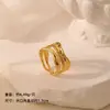 Nuevo Anillo de Estrella de Moda de Lujo Ligero Microincrustado de Circonita, Joyería de Anillo Abierto Versátil Elegante de Gama Alta de Nicho