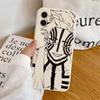 Lâmina fantasma para Apple 15 capa de telefone dos desenhos animados iPhone15pro personalidade com tudo incluído 15promax resistente a quedas