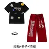 1 de junio Traje de Baile Callejero Infantil Hip Hop Tendencia Chico Genial Ropa Americana Chico Desaliñado Atractivo Traje para Tocar Batería
