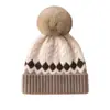 Gorro de Punto Estilo Coreano Otoño e Invierno 100% Cachemir Puro Gorro de Lana para Niños Gorro de Punto Cálido y a Prueba de Frío para Ciclismo Protección para los Oídos