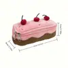 Estojo Lápis Bolo de Cereja Tendência Estilo Coreano Girly Grande Capacidade Bolsa para Lápis Fofa Bolsa de Armazenamento para Material Escolar
