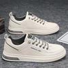 Sapatos Masculinos 2026 Novos Sapatos Casuais de Couro para Primavera e Outono Estilo Coreano Tendência Versátil Sapatos da Moda Tênis Brancos Masculinos