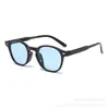 Gafas de Sol Redondas con Tachuelas Negras para Mujer Nuevas Estilo Retro Europeo Americano Ins Gafas de Sol Transfronterizas Personalidad Protección Solar Estilo Callejero Lentes Transparentes