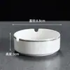 Cinzeiro de Cerâmica Estilo Chinês com Acabamento Dourado Criativo Cinzeiro de Porcelana Cinzeiro de Mesa para Hotel de Luxo Personalizável LO