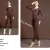 2502 Roupa Íntima Térmica para Emagrecimento e Modelagem para Mulheres, Conjunto Quente para Outono e Inverno, Body Versátil de Corte Justo