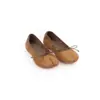 Zapatos de mujer estilo Grape Mom, ultrasuaves de piel de oveja, con lazo, de punta abierta poco profunda, zapatos de pezuña de cerdo planos, zapatos de ballet para ir al trabajo