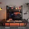 Prateleira de Armazenamento para Mesa de Computador Dormitório Estudantil Prateleira Simples de Armazenamento para Mesa Prateleira Organizadora Multicamadas Arte em Ferro