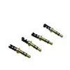 Enchufe de Audio DC Estéreo de 3.5 mm 3.5*6.0*25.5 mm Enchufe de Audio y Video para Placa Perforada Chapado en Oro