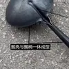 Pala Negra de Hierro Extra Gruesa para Recoger Pintura de Piedra Verdadera, Alimento para Animales, Ceniza, Tierra y Cemento para Instalación de Azulejos y Trabajos de Construcción