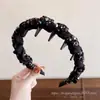 Diadema de estilo de cabello para la frente de caña alta 2026, versátil con dientes para un agarre antideslizante, diadema para lavarse la cara, colección de accesorios para el cabello para mujeres
