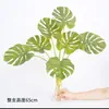 Decoração de casa de alta qualidade, apresentando um toque de elegância com folhas artificiais de costela-de-adão, flores falsas e plantas simuladas para paisagismo e folhagem, perfeito para vendas transfronteiriças