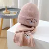Gorro de Lana para Cachorro de Otoño e Invierno Gorro Navideño para Niños Bufanda Cubierta Cálida Resistente al Viento Protección para Orejas contra el Viento Gorro de Punto Gorro Deslizante