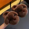 Pantuflas de algodón para niños y niñas con diseño de cachorro, nuevo modelo otoño e invierno 2026, de interior para el hogar, de felpa, lindas y divertidas