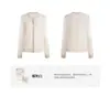 Cardigan de Punto para Mujer Hecho a Medida en la Fábrica de Origen, Estilo Old Money Europeo y Americano, Delgado de Verano, Calado, Cuello Redondo, Manga Larga, Cubre-Sol Protector
