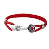Pulseira de Cordão Vermelho Auspicioso Estilo Étnico Mais Vendida para Mulheres, Temperamento Retrô, Versátil, Tecida à Mão, Joia de Mão, Atacado de Fábrica