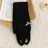 Medias con pie de fabricante transfronterizo para niñas, calcetines de primavera y otoño con volantes y lazo, leggings para niños mayores