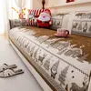 Funda de sofá con diseño de copo de nieve temática navideña, apta para todas las estaciones, antideslizante, a prueba de gatos y lavable a máquina