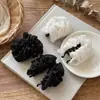 Pinza de plátano de malla plisada con pedrería, a la moda y elegante, pasador versátil de alta gama para coletas altas, accesorio para el cabello