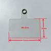 Pin de fábrica tarjeta transparente anillo de mano de silicona redondo hebilla accesorios junta ultrafina colgante totalmente transparente colgante anti-pérdida