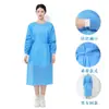 Bata Protectora Desechable de Tejido No Tejido de Una Pieza para Visitas, Trabajo Experimental, Aislamiento, a Prueba de Polvo, Ropa de Purificación para Fábricas de Alimentos