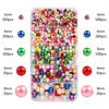 Caja de Perlas de Imitación de ABS Perforada de Colores con 10 Compartimentos para Pendientes, Pulseras, Pasadores de Pelo Hechos a Mano, Accesorios, Caja de Cuentas Sueltas