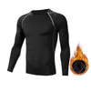 Conjunto Deportivo de Running y Fitness Primavera-Verano Transfronterizo Mallas de Compresión para Entrenamiento en Bicicleta Hombre Manga Larga Transpirable Secado Rápido Capa Base