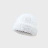 Chapéu de malha peludo Outono e inverno feminino Estilo japonês Circunferência da cabeça grande Chapéu de lã quente engrossado Estilo coreano Rosto elegante mostrado chapéu pequeno