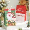 Bolsa de papel plana navideña con copos de nieve, galletas de turrón y hojaldre, bolsa para hornear West Point