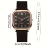 Relógio Quadrado Feminino Pulseira de Silicone Casual de Pulso Quartzo para Mulheres