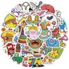 50 adesivos de bagagem não repetitivos adesivos de skate personalidade única marca Tide mala de viagem copo desenhos animados adesivos de grafite