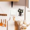 Gato Preto Criativo Fun-Kg188 Decoração de Atmosfera de Feriado em Casa Adesivo para Interruptor com Luzes Coloridas Envolvidas Atacado Transfronteiriço