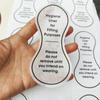 Ropa interior adhesiva para probarse trajes de baño, Pegatinas anti-suciedad para la zona de la entrepierna, Adhesivo removible de PET transparente, Pegatinas de higiene para trajes de baño en stock