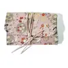 Caderno A6 de Folhas Soltas para Meninas, Bloco de Notas com Alça Fofa, Capa de Tecido Antigo Estilo Japonês, Caderno Destacável Atacado