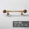 Alça de latão Novo estilo antigo chinês porta de armário guarda-roupa sapateira móveis estilo minimalista francês nogueira alça longa