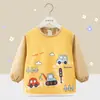 Babero Delantal para Bebé Impermeable para Comer Ropa Invertida de Manga Larga Otoño e Invierno Delantal para Niños Delantal Ropa Protectora para Guardería