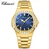 Reloj para Hombre Chenxi Simple Moda Negocios Cuarzo Correa de Acero Luminoso Resistente al Agua Calendario con Diamantes Fabricante Venta al por Mayor