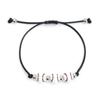 Europeo y americano nuevo Corea del Sur cuerda de cera baloncesto billar negro 8 béisbol con cuentas pulsera deportiva Pulsera para hombre venta al por mayor