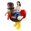 Disfraz Inflable de Gallo para Adultos, Cosplay Divertido para Halloween y Navidad, Atuendo Inflable Unisex para Fiesta